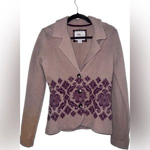 🩵3/$50 Women’s Southwestern Boho Wool Blazer - sz XS (4/6)